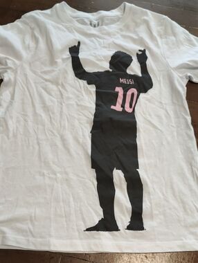White T-shirt with Messi 10 And Black With Messi -